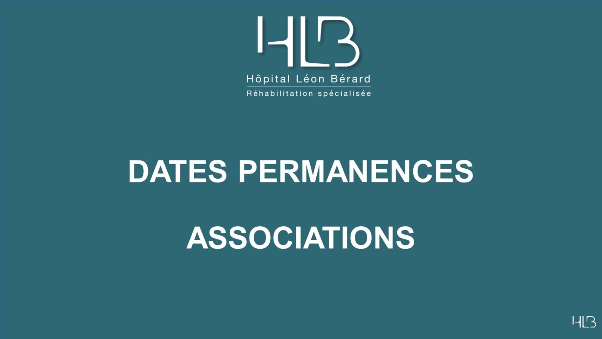 Dates permanences associations 