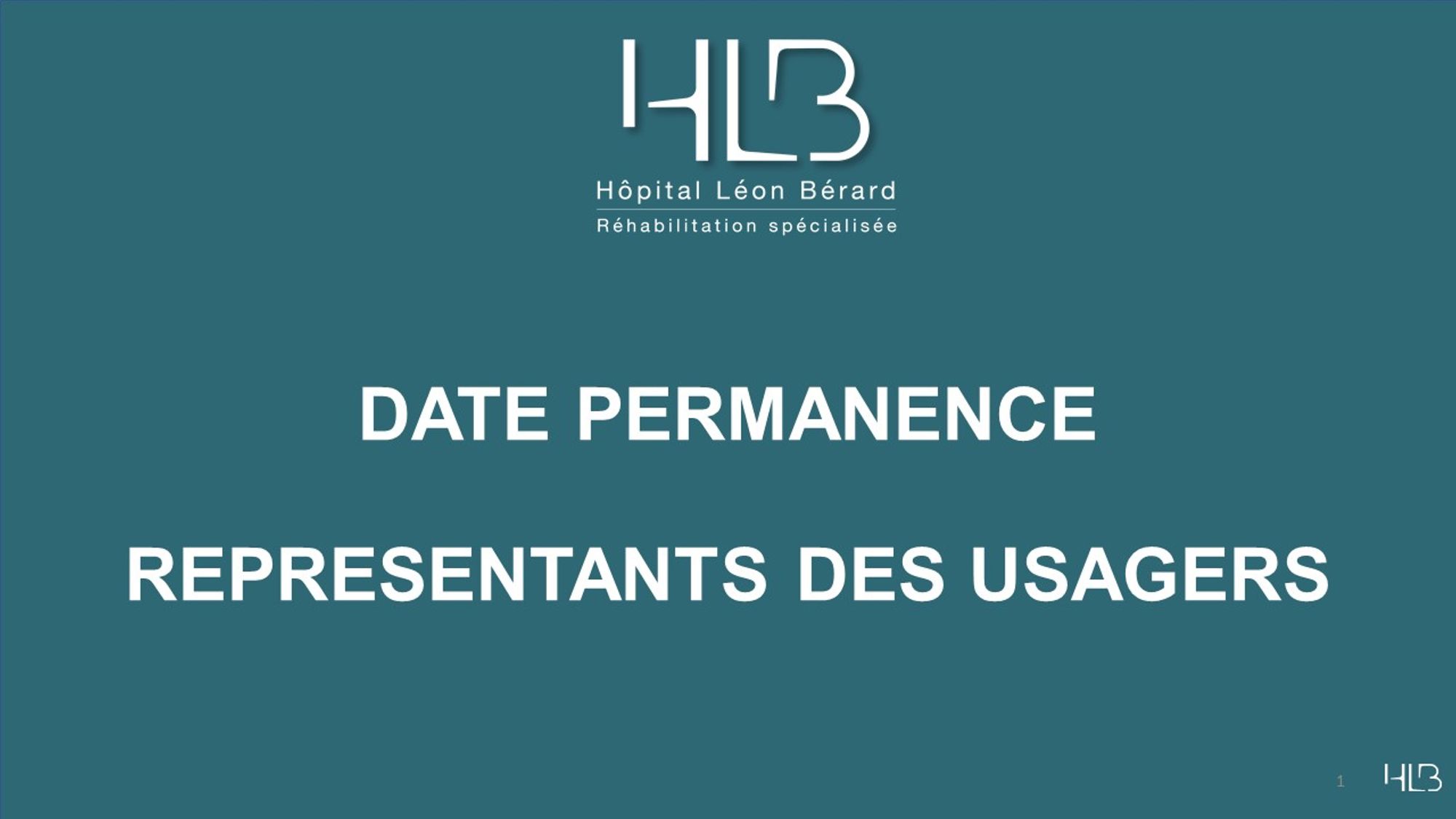 Date permanence des Représentants des Usagers