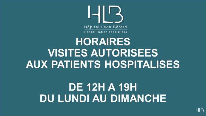 Modification horaires de visite aux patients hospitalisés